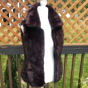 Faux Fur Zip up Vest